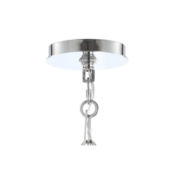 Coquille 20" Adjustable Scalloped Shade Metal LED Pendant - JONATHAN Y